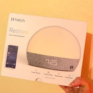 Hatch Restore Sleep Assistant with Gray and White Design